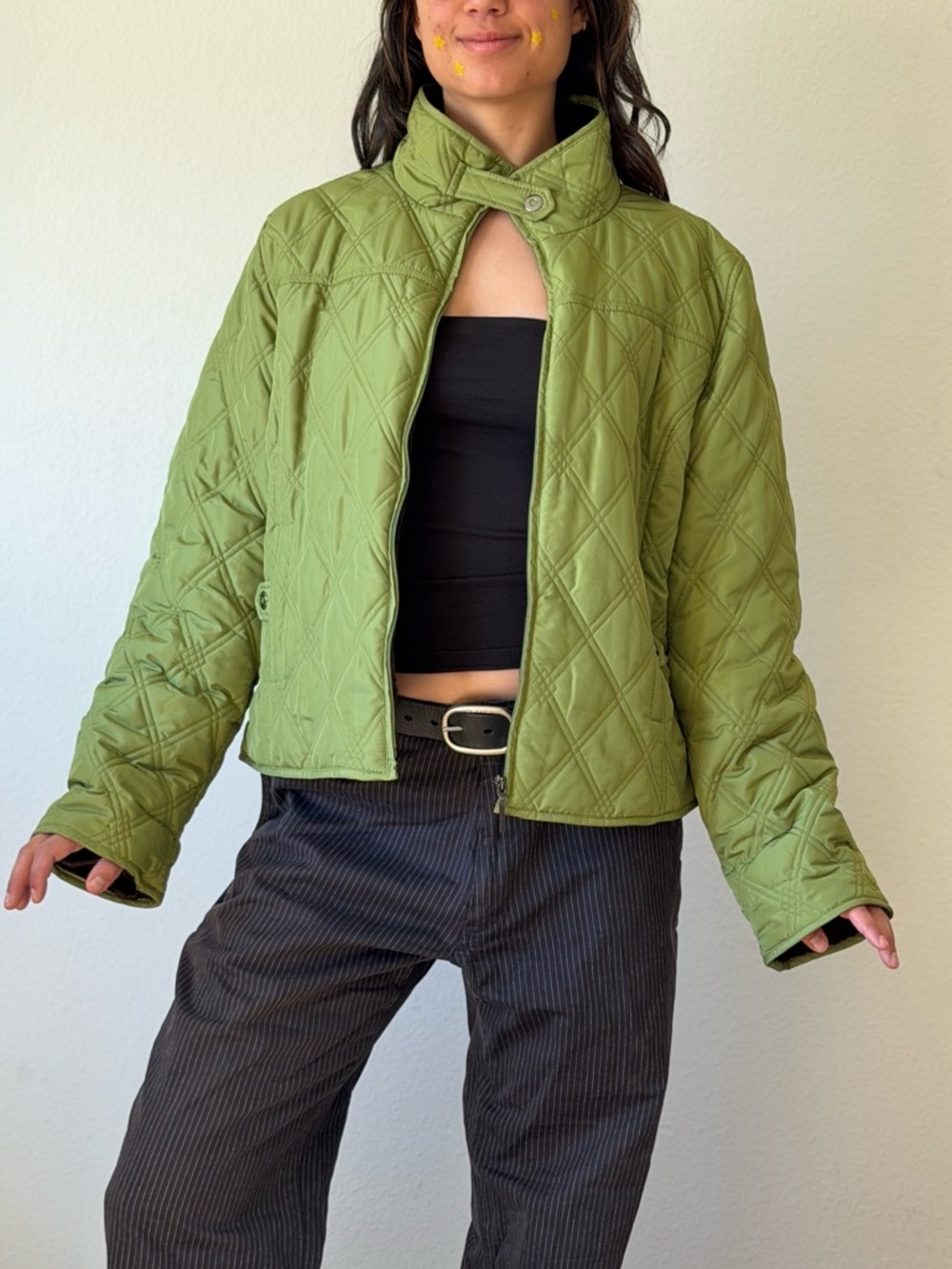 Weatherproof Olive Green Quilted Puffer Jacket